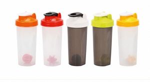 600ml PP Protein <b>Shaker</b> <b>Bottle</b> Leak Proof Direct Drinking Plastic Shake Cup with Lid for Gym Travel - Product Image 3
