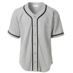 Camiseta de Béisbol con Cuello en V para Hombre, Manga Corta, con Botones, Uniforme de Equipo, Venta Especial, Personalizable, 100% Poliéster, Raglán - Product Image 5