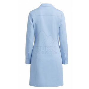 Nouvelle arrivée, blouse de laboratoire pour femmes en tricot 100% coton, manches longues, uniforme de laboratoire, vêtements professionnels pour les professionnels de la santé - Product Image 6
