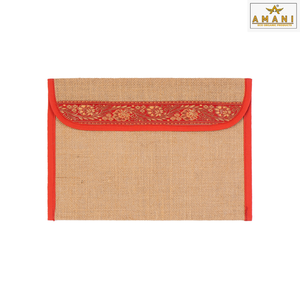 Cubierta de archivo de yute con logotipo personalizado, soporte para documentos de fibra natural para pedidos promocionales y al por mayor - Product Image 1