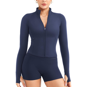 Ultra Soft Full Zip <b>Yoga</b> <b>Jacket</b> Activewear with Premium Comfort Elegant Long Sleeve <b>Yoga</b> <b>Jacket</b> for Practice and Daily Wear - Product Image 1