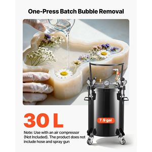 Serbatoio a Pressione in Acciaio Resistente da 30 L (7,9 Galloni) per Utensili Pneumatici, Pompa a Tre Connessioni Rapide, Durevole per Verniciatura - Product Image 2