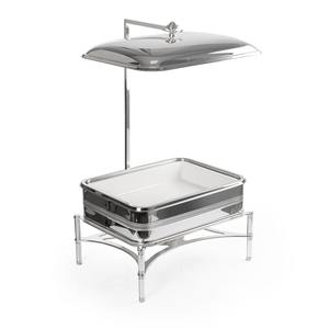 Rectangular Stainless Steel Chafing Dish Luxury Hanging Lid <b>Buffet</b> <b>Food</b> <b>Warmer</b> Large Capacity <b>Server</b> For Hotel Wedding Catering - Product Image 2