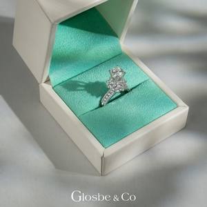 Joyería al por Mayor OEM/ODM, Anillo de Diamantes Naturales en Oro Blanco de 18K para Mujer, Uso Diario, Diseño Elegante Glosbe & Co - Product Image 1