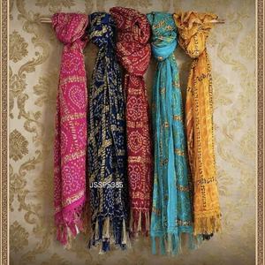 Pañuelos Bandhani Auténticos Swagat Patka y Pañuelos Tradicionales Rajasthani para Mujer, Vibrantes Pañuelos Tie Dye, Estolas Étnicas - Product Image 1