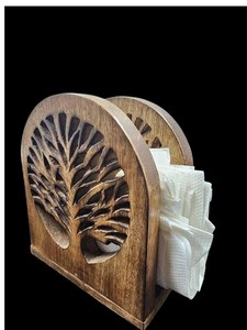 Porta Servilletas de Madera Colección Árbol de la Vida, Porta Servilletas para Mesas, Dispensador de Servilletas Rústico - Product Image 3
