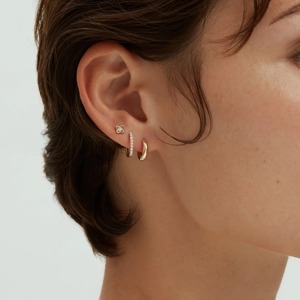 Pendientes de Aro de Oro Sólido de 9K, 10K, 14K y 18K, 12 mm, Minimalistas, Elegantes, para Uso Diario, Regalo para Mujeres y Niñas - Product Image 6