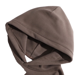 เสื้อมีฮู้ดสำหรับผู้ชายผ้าฝ้าย100% หนาแบบหนาผ้าเทอร์รี่สไตล์หรูหราน้ำหนักตัวใหญ่โอเวอร์ไซส์ออกแบบพิมพ์โลโก้ได้ตามต้องการ - Product Image 6