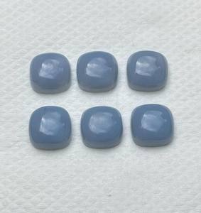 Ópalo Azul Natural Cabujón Cuadrado Forma Cojín Gema Calibrada Piedra Pulida de Alta Calidad Venta al por Mayor - Product Image 2