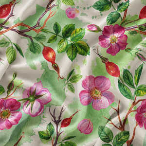 Tissu en crêpe de soie naturelle 100% imprimé numériquement à motifs floraux, textile tissé personnalisé pour robe de mariée, chemise, literie, rideau, vêtements pour filles - Product Image 3