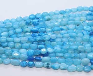 Beautiful Blue <b>Opal</b> Smooth Gemstone Beads Blue <b>Opal</b> Nuggets Shape Plain Tumble Gemstone Beads Natural Blue <b>Opal</b> Loose Beads - Product Image 1