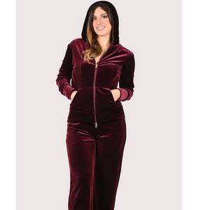 Womens 2 Piece Sweatsuits Set Velvet Long Sleeve Zip Up Track <b>Suits</b> <b>Jogging</b> <b>Suit</b> - Product Image 2