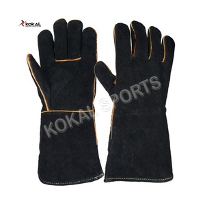 Guantes de Soldadura Industriales de Cuero Vacuno de Primera Calidad con Protección Contra Altas Temperaturas - Product Image 6