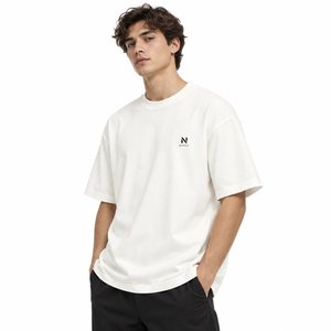 Camiseta Personalizada para Hombre, 220 GSM, Talla Grande, 100% Algodón, Secado Rápido, Hombros Caídos, Cuello Redondo, Estampado, Estilo Urbano, OEM - Product Image 4
