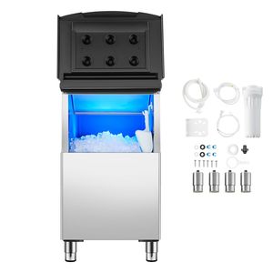 Contenitore per Ghiaccio in Acciaio Inox per Cucine Commerciali, Capacità 250 LBS, Filtro a Singolo Stadio Regolabile - Product Image 1