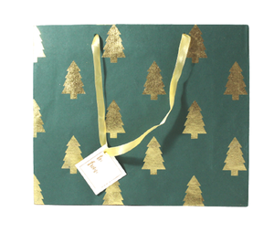 Wholesale Disposable High Quality Recycled Cotton Handmade Paper <b>Foil</b> Print All Matching Satin Ribbon Flexiloop Handle Gift - Product Image 2