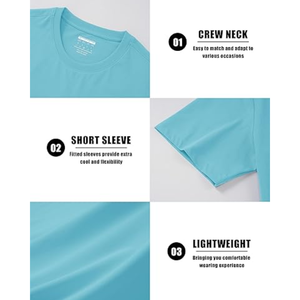 Camiseta de manga corta con cuello redondo y bolsillo en el pecho para hombre, corte regular, de algodón ligero, informal, básica para el día a día - Product Image 6