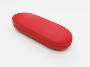 กล่องใส่แว่นตาทรงสี่เหลี่ยมผืนผ้าสีแดงแบบกึ่งแข็งสไตล์เรียบง่าย - Product Image 2