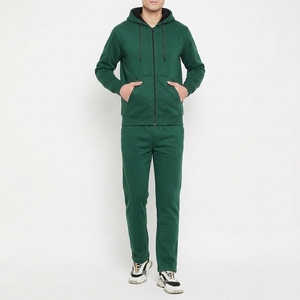<b>Men's</b> 2 Piece Fleece Tracksuit Hooded Sweatshirt <b>Jogger</b> Set Breathable Casual Sportswear with Hidden Pockets - Product Image 6
