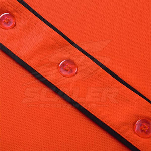 Maillot de baseball personnalisé pour équipes sportives, imprimé par transfert thermique, respirant, col en V, uniforme d'entraînement à manches courtes pour hommes, pour clubs - Product Image 5