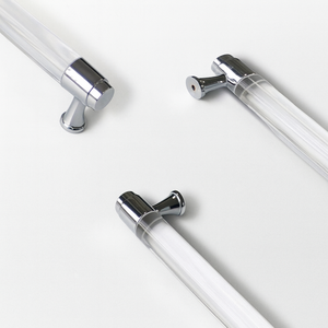 Eco-friendly Modern Clear Acrylic Handle for Kitchen Bathroom Cabinets Nightstands <b>Drawer</b> <b>Pulls</b> Luxury Furniture Hardware - Product Image 3