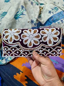 กระเป๋าคลัทช์ลูกปัดทำมือ ราคาประหยัด สวยหรู สำหรับสุภาพสตรี เหมาะสำหรับงานแต่งงาน งานเลี้ยง และงานกลางคืน - Product Image 5