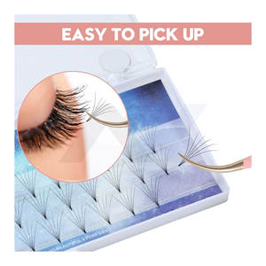 Ensemble de pinces à cils professionnelles 2 pièces, pinces à cils Mega Volume, couleur personnalisée pour une précision accrue - Product Image 4