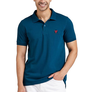 เสื้อกอล์ฟผ้าโพลีเอสเตอร์/คอตตอนกันยับราคาส่ง ถูก สำหรับเสื้อยืด ปักโลโก้ พิมพ์ลาย  แบบเรียบ  แบบวาฟเฟิล - Product Image 6