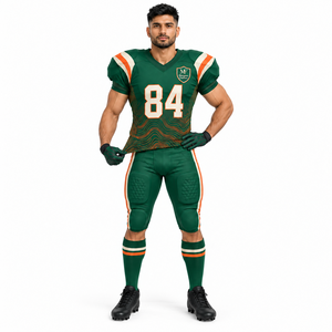 Conjunto de Uniforme de Fútbol Americano Personalizado, Transpirable, de Secado Rápido, Cuello en V, Spandex, Poliéster, para Jóvenes y Adultos - Product Image 4