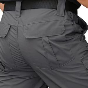 Pantalon cargo droit pour homme en toile de haute qualité, robuste, décontracté, écologique, pour usage quotidien et streetwear - Product Image 4