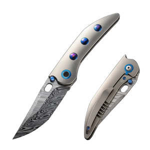 Cuchillos Plegables Premium para Exteriores con Hoja de Acero Inoxidable y Mango Ergonómico para Camping, Senderismo, Viajes y Pesca - Product Image 1