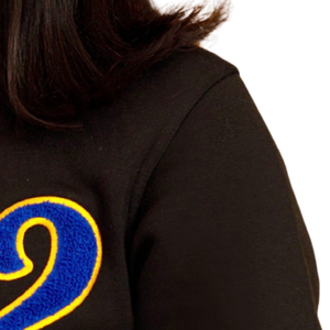 Sigma Gamma Rho 1922 Black Poodle Sleeve Chenille Sweatshirt Women Cotton Blend Long Sleeve Casual Stylish Fit - Product Image 5