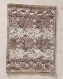 Square Embroidered Floral Cushion <b>Cover</b> In <b>Grey</b> And White Bohemian Style Cotton Linen Home Decor Pillow Case - Product Image 2