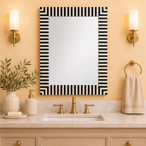 Best Selling Wood Bone Inlay <b>Mirror</b> Frame for Home Decoration Hotel Interior Wall Hanging and Gift Collection Available For Sale - Product Image 3