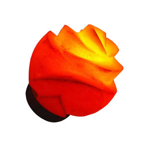 Lampe à fleurs en sel de l'Himalaya de couleur naturelle personnalisée, faite à la main, au toucher réel, rechargeable/à piles/alimentée par courant alternatif pour la décoration de la maison, cadeaux - Product Image 3