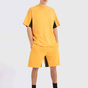Ensemble T-shirt et short décontracté d'été de haute qualité, respirant, à séchage rapide, coupe ample, manches courtes, design personnalisable - Product Image 4