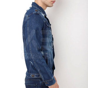 OEM Service Wholesale Winter Front 100% Cotton Men Jeans <b>Jacket</b> <b>Lightweight</b> Customized Color Breathable - Product Image 2