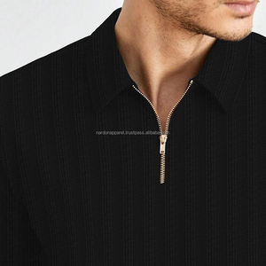 Nardon Apparel - Polo de Cuello Alto con Cierre de Cremallera, Estilo Clásico, 100% Cachemira Pura, Manga Corta - Product Image 6