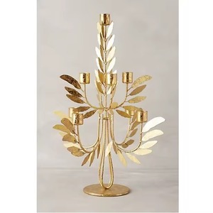 Support de bougie en laiton fait main, durable et écologique, avec tige torsadée et coupelle en forme de tulipe, tendance actuelle pour la décoration intérieure - Product Image 5