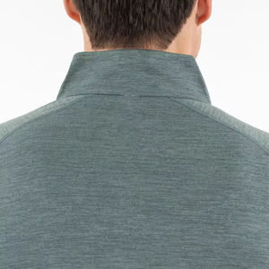 Trajes de entrenamiento 100% poliéster spandex de ajuste muscular, ropa de gimnasio, venta al por mayor, descuento por volumen, sudadera con cremallera 1/4 que absorbe el sudor - Product Image 4