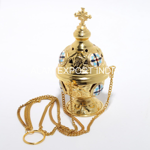 Wholesale Price Shiny Finished Pure Brass Hanging Chain Home Fragrance Incense <b>Burner</b> Aromatherapy Incense Diffuser <b>Oil</b> <b>Burner</b> - Product Image 3