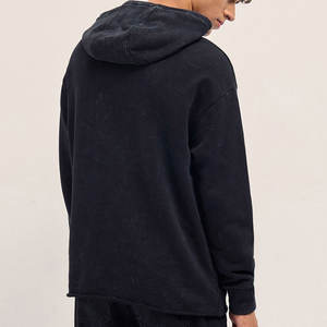 Plain <b>Thick</b> 500GSM 400 Gsm Boxy Blank Hoodie Mens Cotton Oversized Fleece Custom Hoodie Manufacturer Heavyweight Boxy Hoodie - Product Image 3