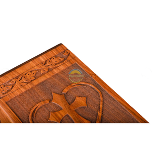 AYAANS Rosewood wooden Hand Carved Wooden Hot Selling cremation Urn Box for Adult Ashes Wholesale Cremation Urns (6X6X11)IN - Product Image 4