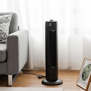 Ventilador de torre oscilante sin aspas Fantask de 28 pulgadas, silencioso, 35W, con pedestal - Product Image 6