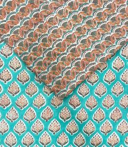 Tela 100% algodón suave y puro con estampado floral para ropa - Túnica india para vestidos, cortinas, ropa de dormir, juguetes, ligera - Product Image 4