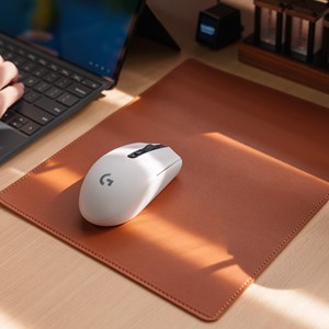 Genuine Leather <b>Mouse</b> Pad Desk <b>Mat</b> Non Slip Base Office Gaming Mousepad Smooth Surface Durable Light Pad LMP-0065 - Product Image 1