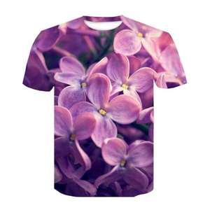 เสื้อยืดคอกลมแขนสั้นผู้ชาย พิมพ์ลายแบบซับลิเมชั่น แห้งเร็ว ระบายอากาศได้ดี ผ้าฝ้าย 100% ลายสาดสีสันสดใส ทรงปกติ - Product Image 1