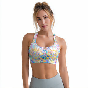 Sublimation <b>Racer</b> Back <b>Bra</b> Tops Women Yoga Fitness Wear Compression <b>Bra</b> Top Ladies 100% Polyester Athletic <b>Bra</b> women's - Product Image 3