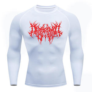 Pro Mock Neck Long Sleeve <b>Mens</b> <b>Compression</b> Rash Guard Maternity Four-Way Stretch Breathable Quick Moisture Dry UV Protection - Product Image 4