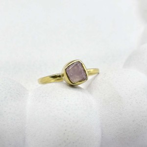 Natural Raw Rose Quartz <b>Ring</b> Gold Plated Adjustable Collet Set Handmade <b>Ring</b> Birthstone Boho <b>Statement</b> <b>Ring</b> Gift for Women - Product Image 1